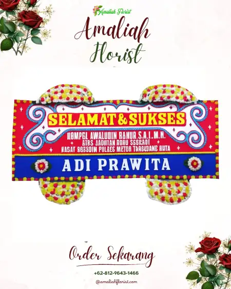 Papan Bunga Ucapan Selamat Jurumudi Baru