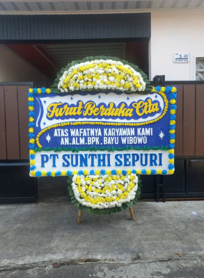 Papan Bunga Duka di Jurumudi Baru